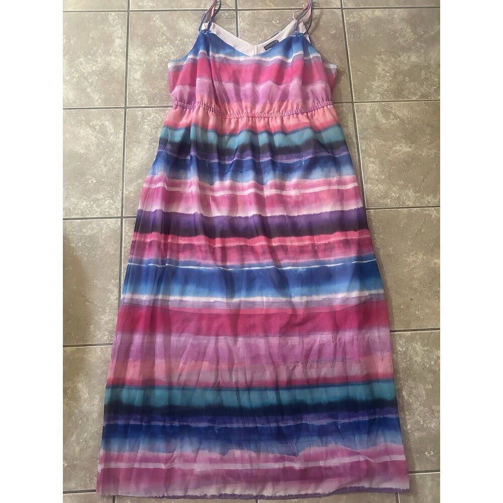 Lane Bryant 18 20 Printed Maxi Dress Sleeveless